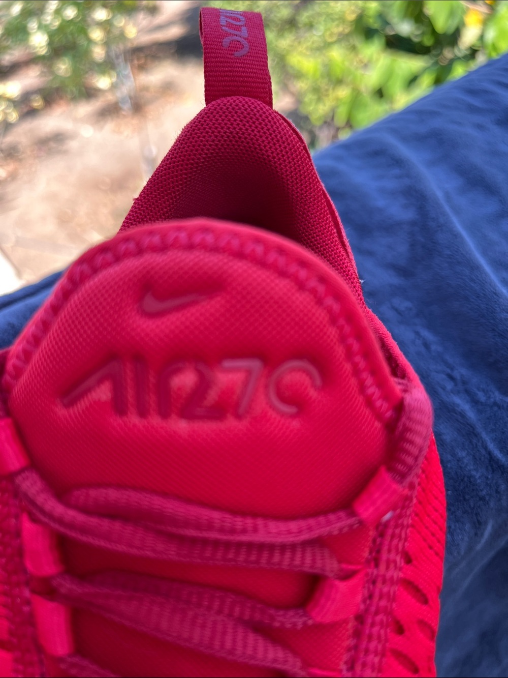 Nike Youth 6.5/Women’s 8 Air Max 270 Triple Red Sneakers - Picture 8 of 10